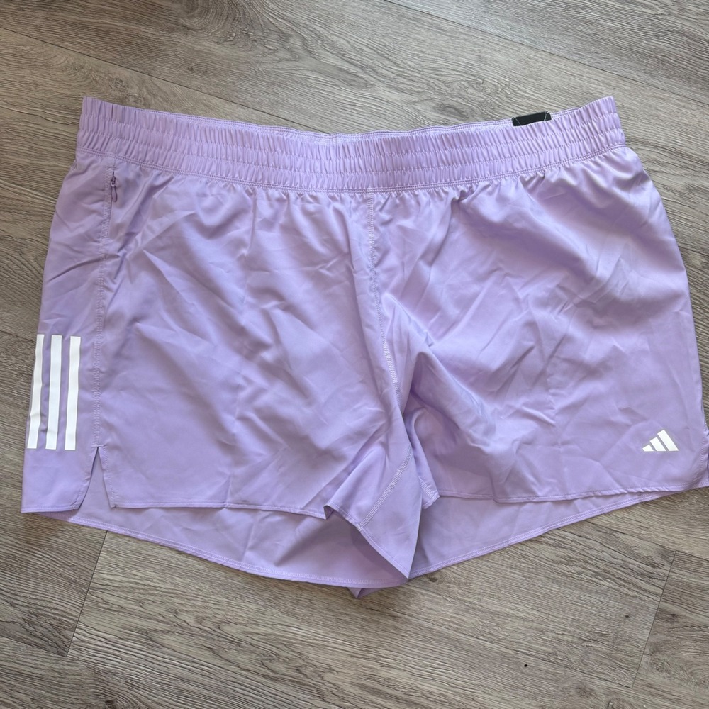 Adidas Own The Run Shorts Purple 5 Inch Inseam Regular Fit 4X Running Activewear